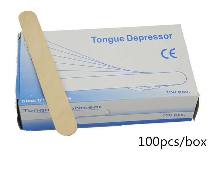 disposable wooden tongue spatula