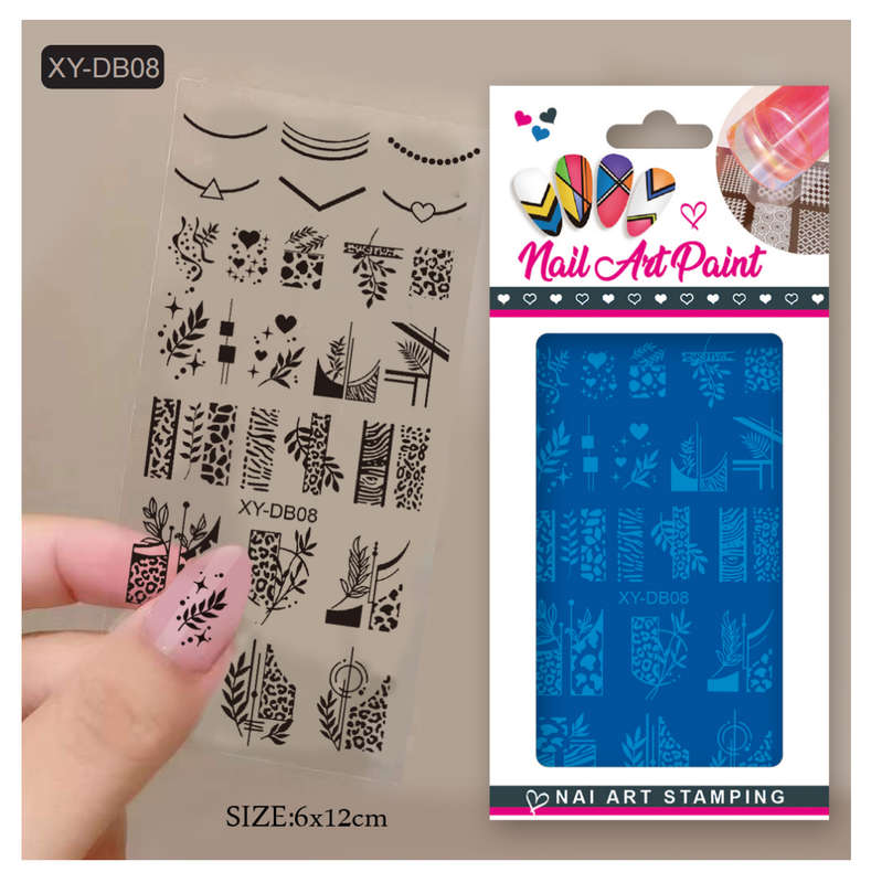 Stamping Plate XY-DB 6*12cm -  XY-DB 08