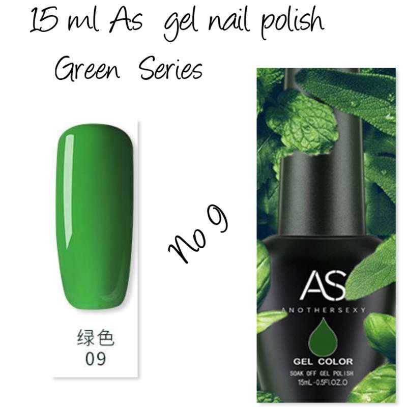 AS UV/LED Gel Polish 15ml - Green Series   no 9