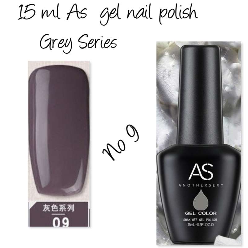 AS UV/LED Gel Polish 15ml - Grey Series  no 9