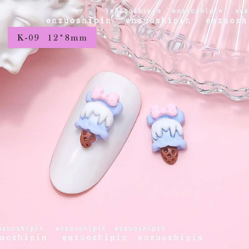 Ice Cream & Donuts Nail Art Decoration 20pcs - K-09