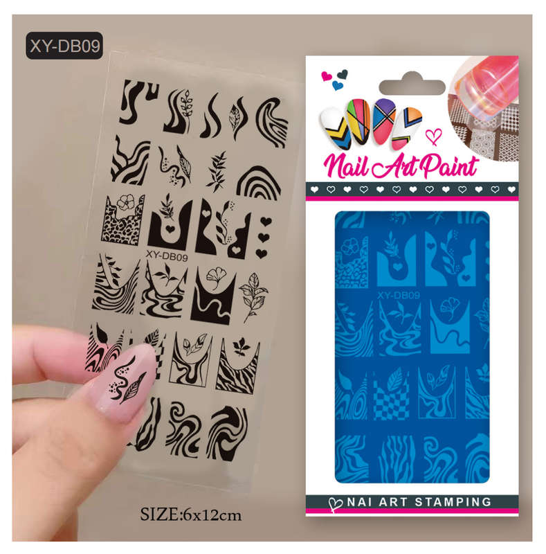 Stamping Plate XY-DB 6*12cm -  XY-DB 09