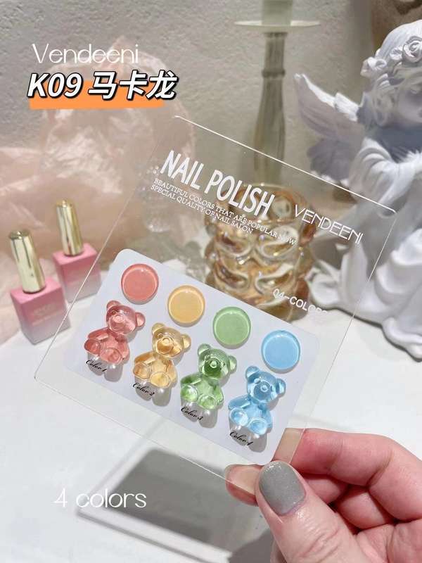 Vendeeni 4 colors Set + Free Color Chart - K02 - K09 - Macaroon
