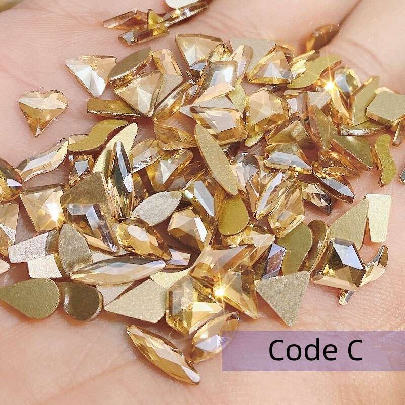 Mixed 50pcs Shaped Rhinestone-C