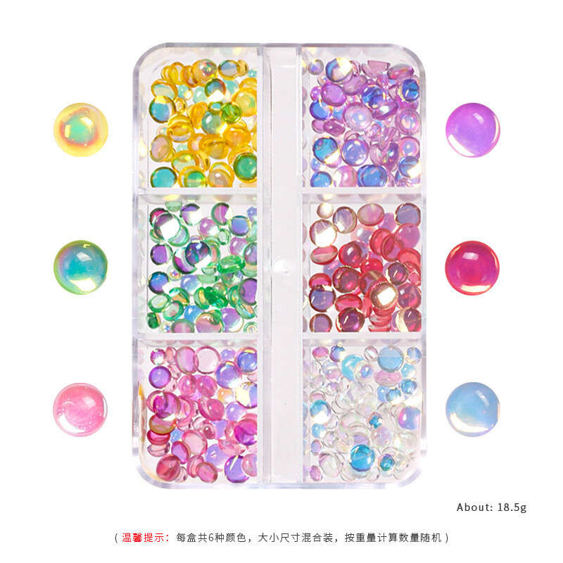 12 Grids Chain Nail Decoration-Round