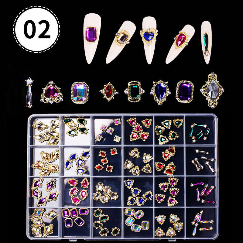 24 Grids Rhinestone - set 2 - 120pcs