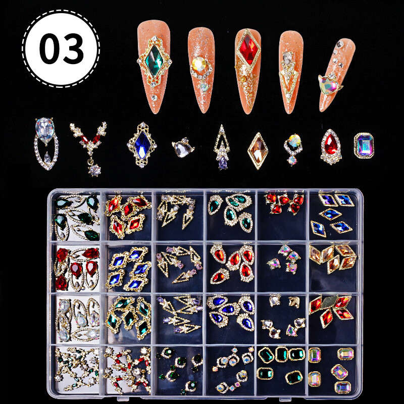 24 Grids Rhinestone - set 3- 120pcs