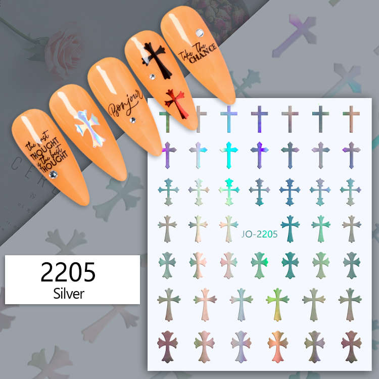 Nail Sticker -  Silver