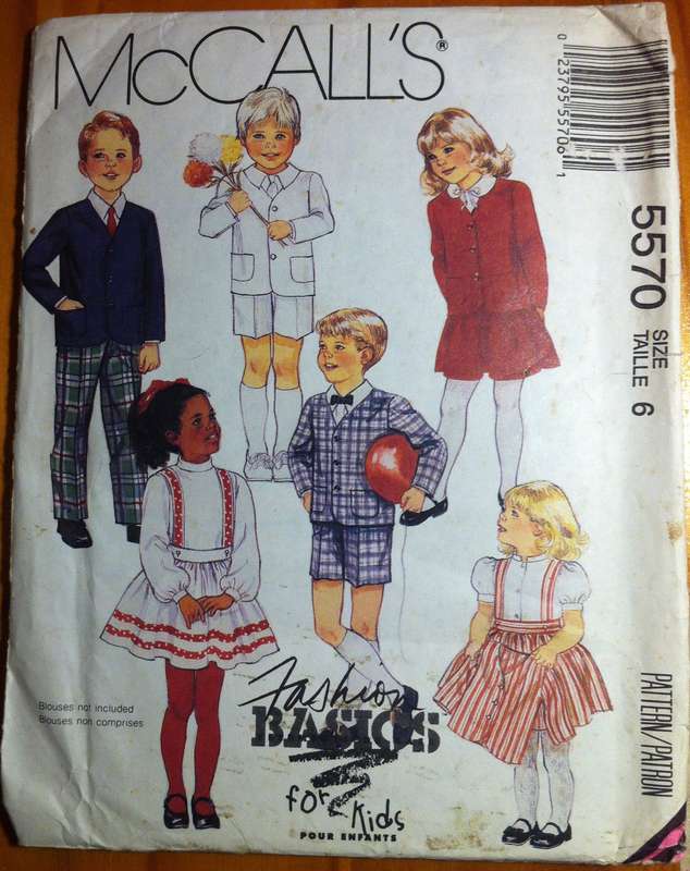 McCalls 5570 Jacket, Skirt and Pants. Size 6. Complete Uncut F/F