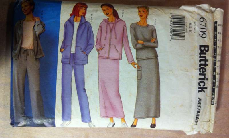 Butterick 6709 Jacket, Top, Skirt & Pants. Size 6,8,10. Complete