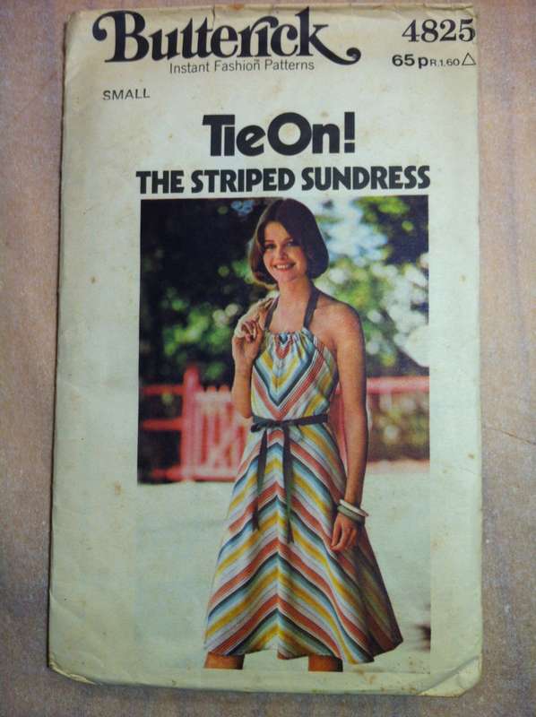 Butterick 4825 Back Wrap Dress. Size Sml. Complete