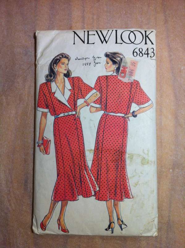 New Look 6843 Dress. Size8-18. Part cut on 8. Complete