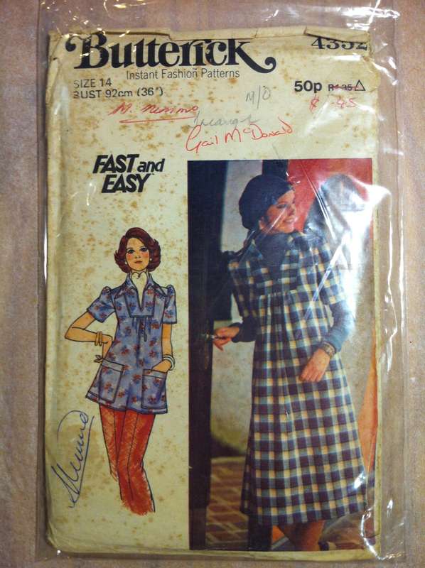 Butterick 4352 Dress and Top. Size 14. Complete