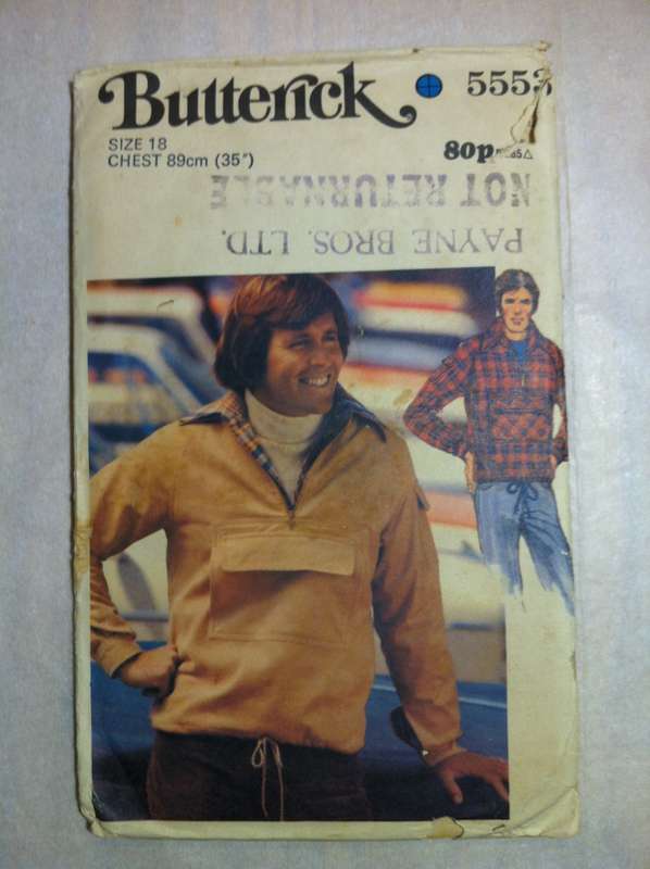 Butterick 5553 Teen Boys Jacket. Size 18. Complete