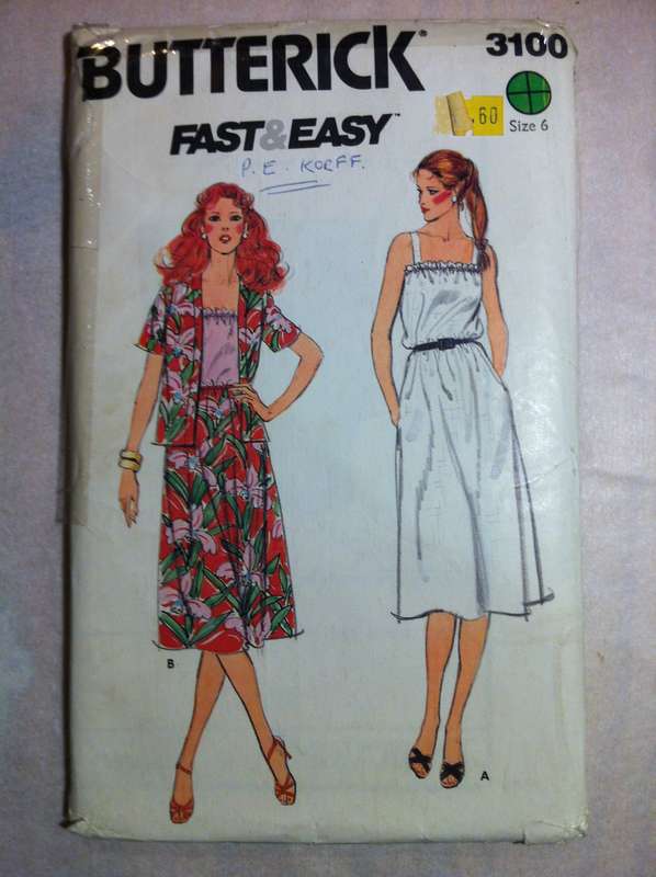 Butterick 3100 Jacket & Dress. Size 6. Complete
