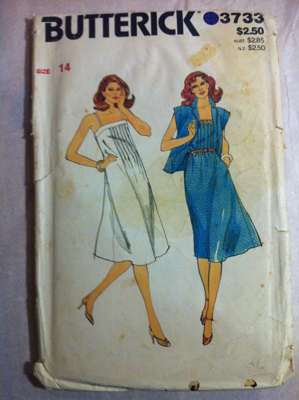 Butterick 3733 Jacket & Dress. Size 14. Complete