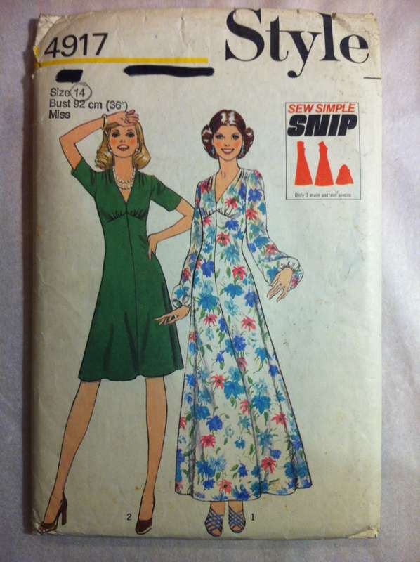 Style 4917 Dress in 2 Lengths. Size 14. Skirt shortened to version 2. Complete
