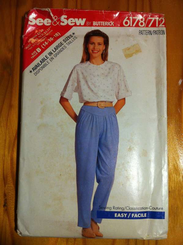 See & Sew 6178/712 Top and Pants. Size 14-18. Complete Uncut F/F