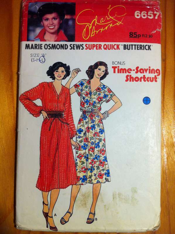 Butterick 6657 Dress. Size S,M,L. Cut to L. Complete