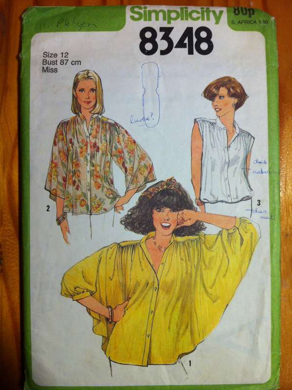Simplicity 8348 Blouse. Size 12. Complete. Uncut F/F