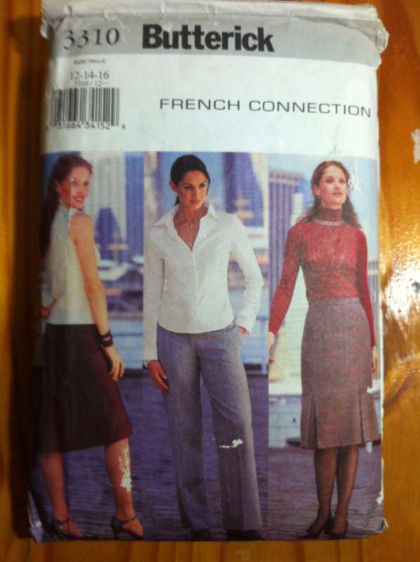 Butterick 3310 Skirt and Pants. Size 12,14,16. Cut to 16. Complete