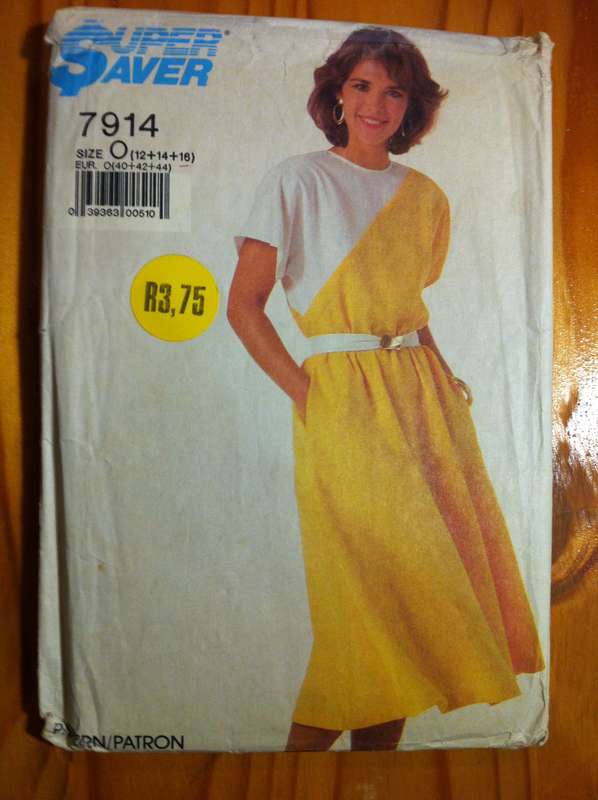 Super Saver 7914 Easy to Sew Dress. Size 12-16. Cut on 16. Complete