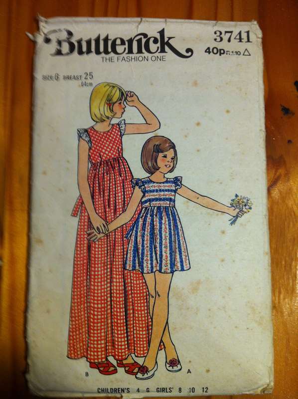 Butterick 3741 Girls Dress. Size 6. Complete