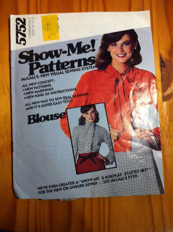McCalls 5752 Blouse. Size 10,12,14. Cut on 14. Complete.