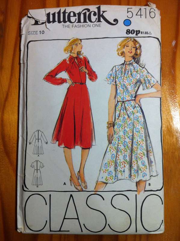 Butterick 5416 Dress. Size 10. Complete