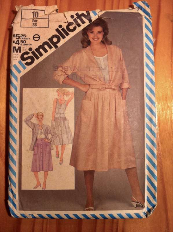 Simplicity 6299 Only Front Buttoned Skirt Pattern Available. Size 10.