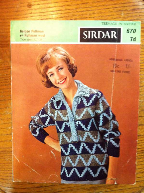 Sirdar 670 Teenage Girls Sweater. Sizes 32/34 and 36/38 Inches.
