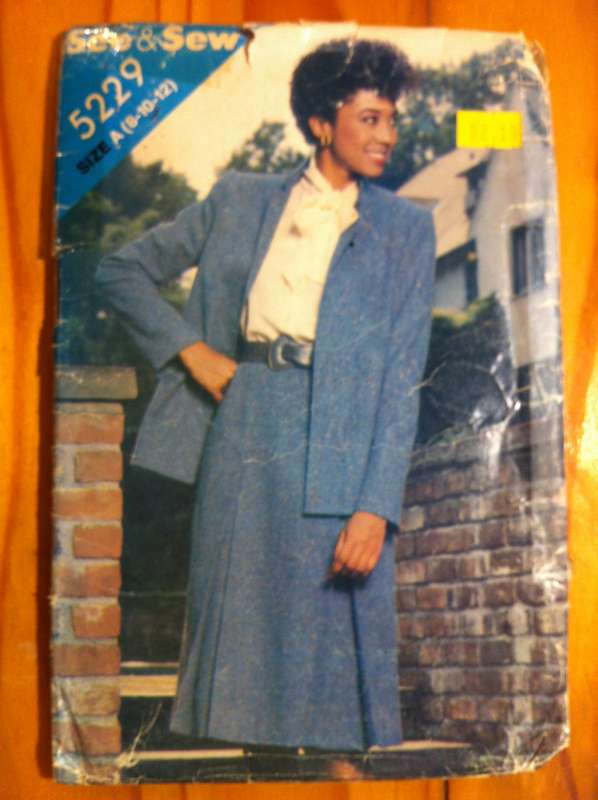 See & Sew 5229 Jacket and Skirt. Size 8, 10, 12. Cut on 10.