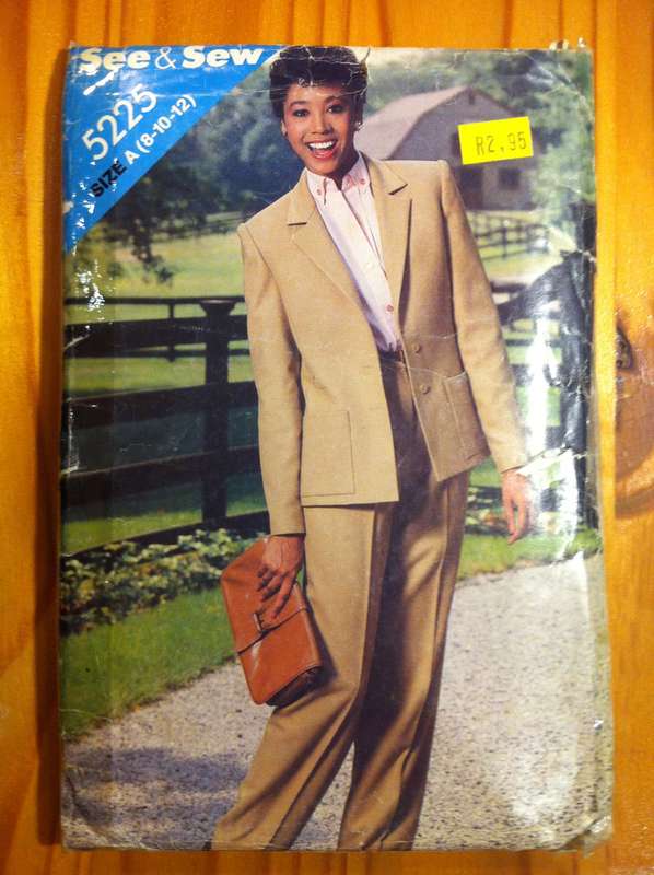 See & Sew 5225 Jacket and Pants. Size 8,10,12. Complete