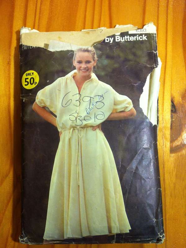 Butterick 6393 Loose Fitting Dress. Size 10. Complete