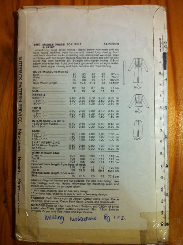 Bundle A. 5 Incomplete / Worn Patterns missing Instructions and or Pattern Pieces. See Photos