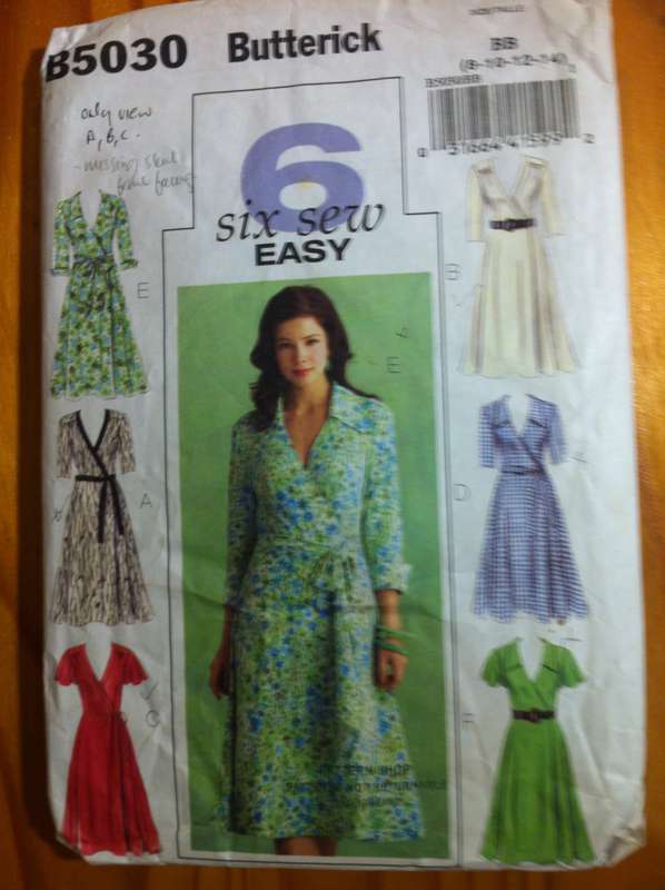 Bundle A. 5 Incomplete / Worn Patterns missing Instructions and or Pattern Pieces. See Photos