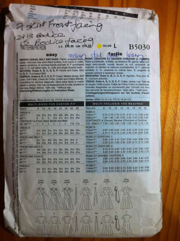 Bundle A. 5 Incomplete / Worn Patterns missing Instructions and or Pattern Pieces. See Photos