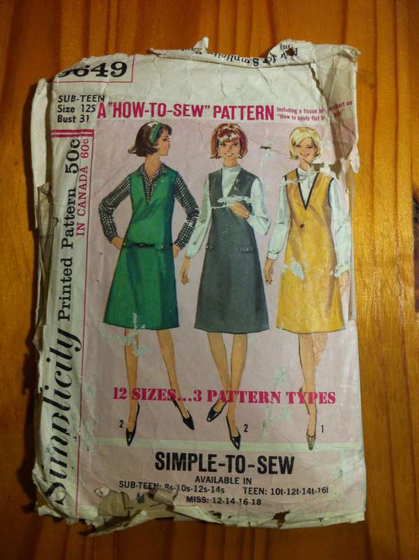 Bundle B. 4 Incomplete / Worn Patterns with missing Instructions and or Pattern Pieces