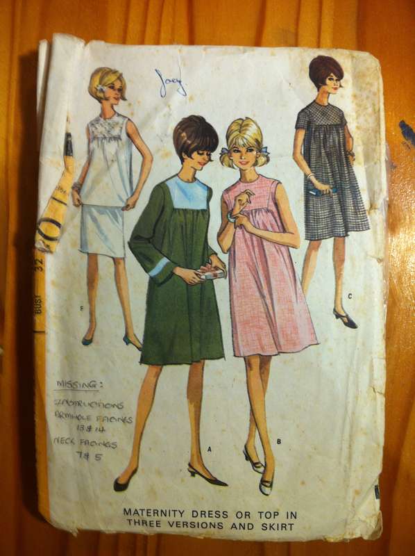 Bundle B. 4 Incomplete / Worn Patterns with missing Instructions and or Pattern Pieces