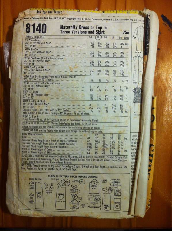 Bundle B. 4 Incomplete / Worn Patterns with missing Instructions and or Pattern Pieces