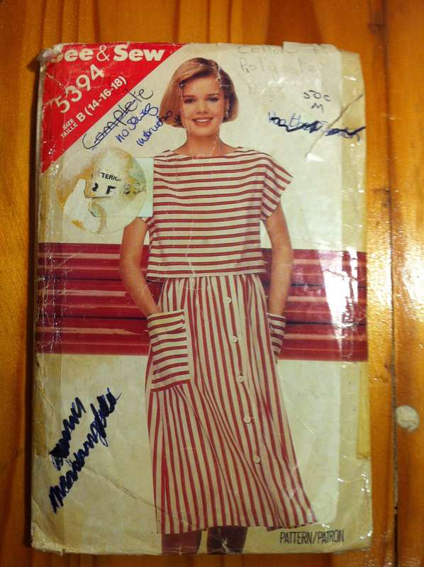 Bundle C. 4 Incomplete / Worn Patterns with Missing Pattern Pieces and or Instructions.