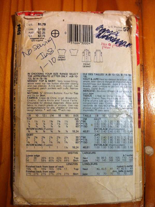 Bundle C. 4 Incomplete / Worn Patterns with Missing Pattern Pieces and or Instructions.