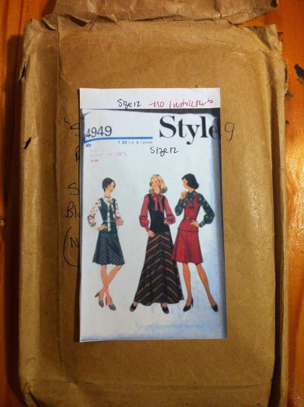 Bundle C. 4 Incomplete / Worn Patterns with Missing Pattern Pieces and or Instructions.