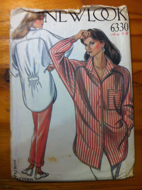New Look 6330 Raglan Shirt. Size 8-18. Cut on 14. Complete