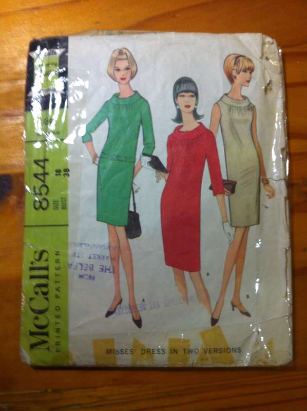 McCalls 8544 Misses' Dress. Size 18. Missing 7/Belt.