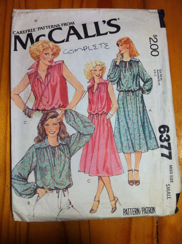 McCalls 6377 Pullover Top and Skirt. Size Sml. Complete
