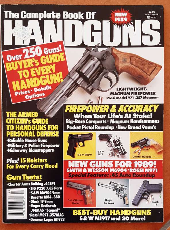 THE COMPLETE BOOK OF HANDGUNS  1989