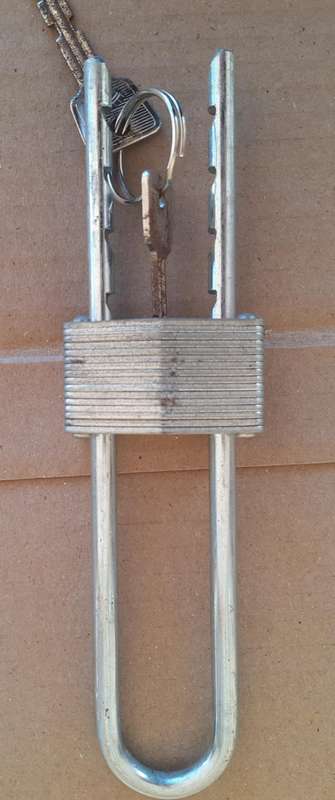 Padlock with Long Adjustable Shackle