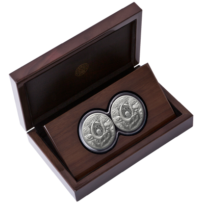2 oz Silver Coin Set - Big Five II - Buffalo - Double Capsule - 2023