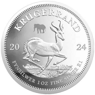 2 oz Silver Coin Set - Big Five III - Elephant + Krugerrand - 2024